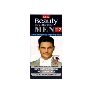 یت رنگ موی گیاهی مردانه بدون آمونیاک بیوتی شماره 2  رنگ قهوه ای مشکی حجم 50 میل